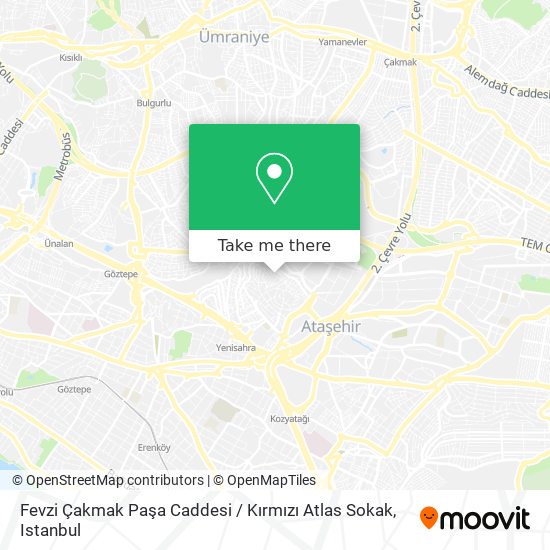 Fevzi Çakmak Paşa Caddesi / Kırmızı Atlas Sokak map