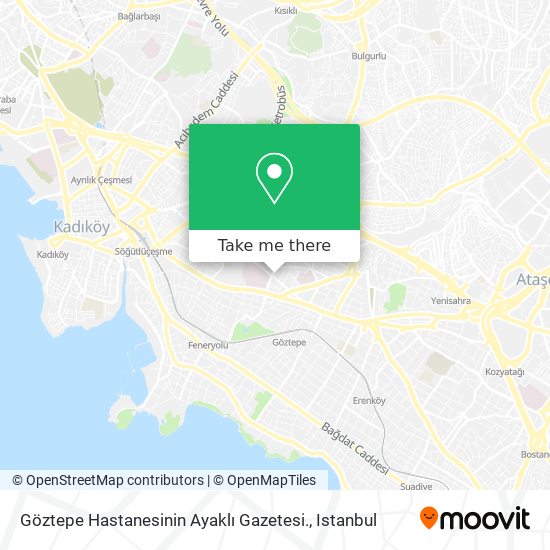 Göztepe Hastanesinin Ayaklı Gazetesi. map