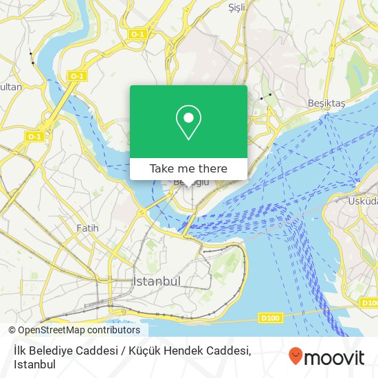 İlk Belediye Caddesi / Küçük Hendek Caddesi map