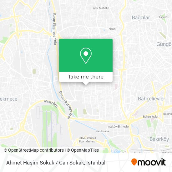 Ahmet Haşim Sokak / Can Sokak map