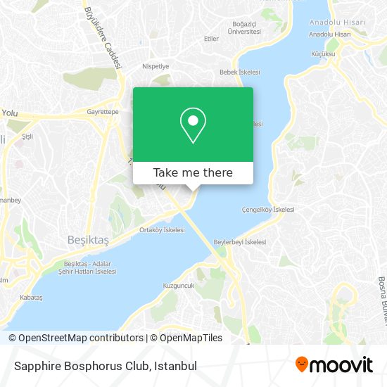 Sapphire Bosphorus Club map