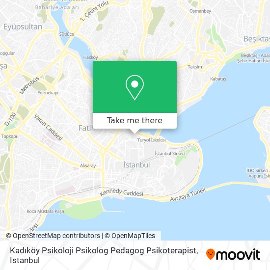 Kadıköy Psikoloji Psikolog Pedagog Psikoterapist map