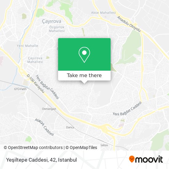 Yeşiltepe Caddesi, 42 map