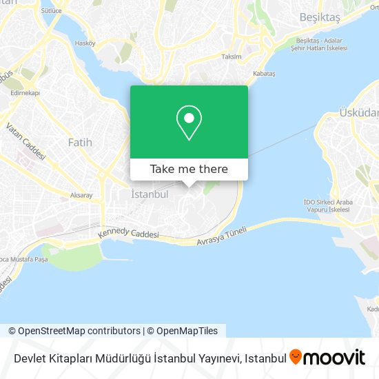 Devlet Kitapları Müdürlüğü İstanbul Yayınevi map