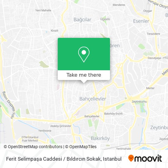 Ferit Selimpaşa Caddesi / Bıldırcın Sokak map