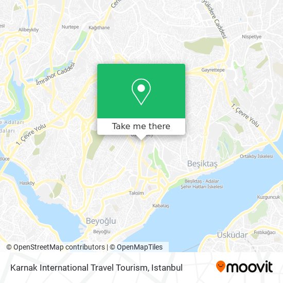 Karnak International Travel Tourism map