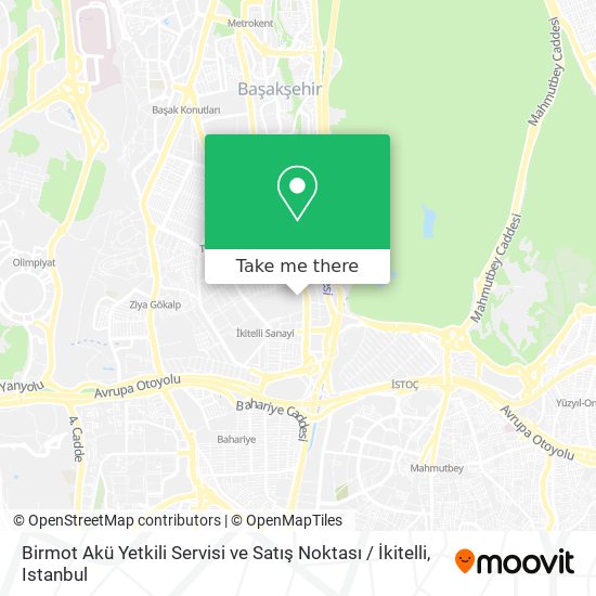 Birmot Akü Yetkili Servisi ve Satış Noktası / İkitelli map