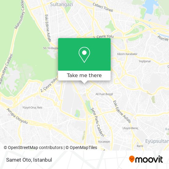 Samet Oto map