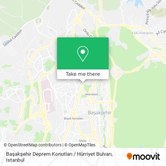 Başakşehir Deprem Konutları / Hürriyet Bulvarı map
