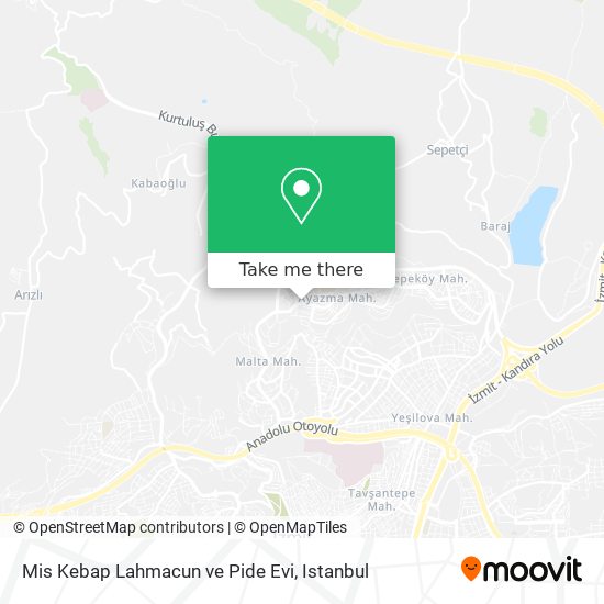 Mis Kebap Lahmacun ve Pide Evi map