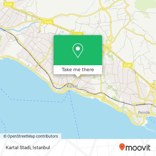 Kartal Stadi map