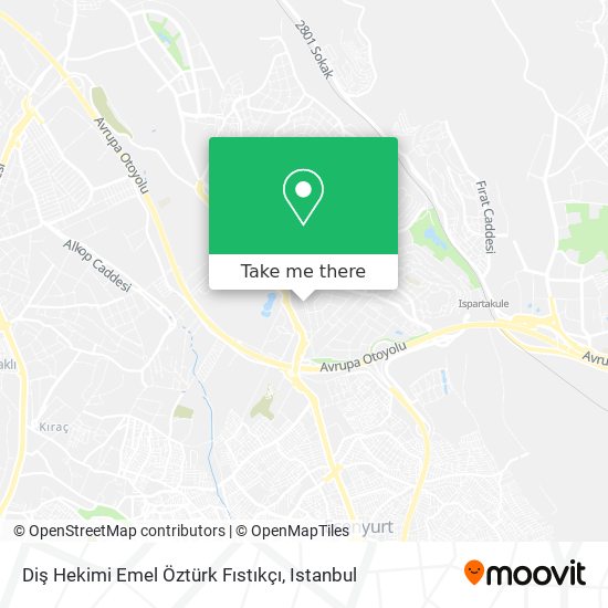 Diş Hekimi Emel Öztürk Fıstıkçı map