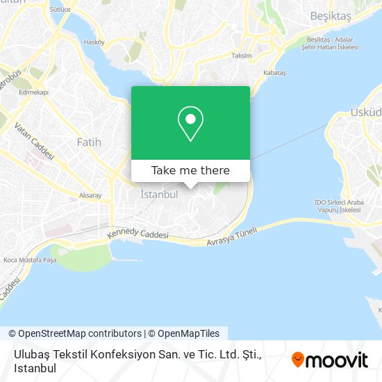 Ulubaş Tekstil Konfeksiyon San. ve Tic. Ltd. Şti. map