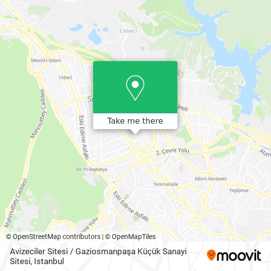 Avizeciler Sitesi / Gaziosmanpaşa Küçük Sanayi Sitesi map