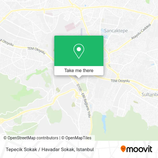 Tepecik Sokak / Havadar Sokak map