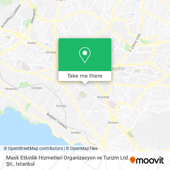 Mask Etkinlik Hizmetleri Organizasyon ve Turizm Ltd. Şti. map