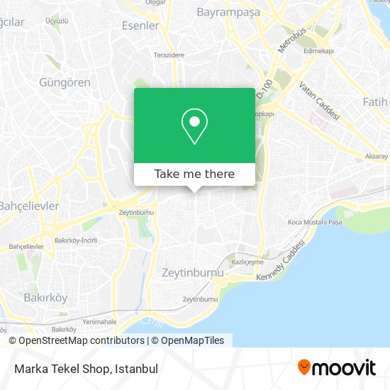 Marka Tekel Shop map