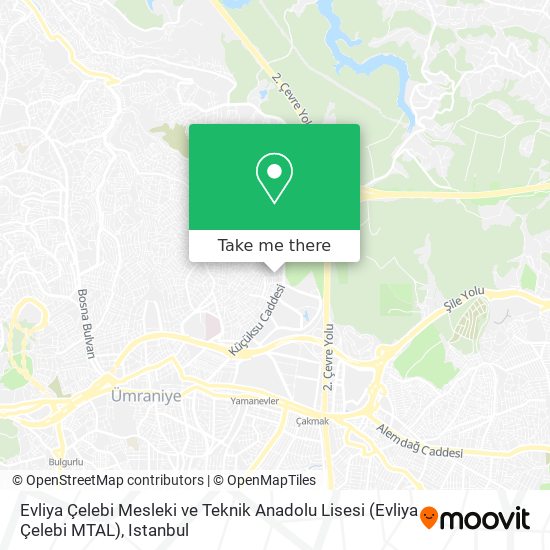 Evliya Çelebi Mesleki ve Teknik Anadolu Lisesi (Evliya Çelebi MTAL) map