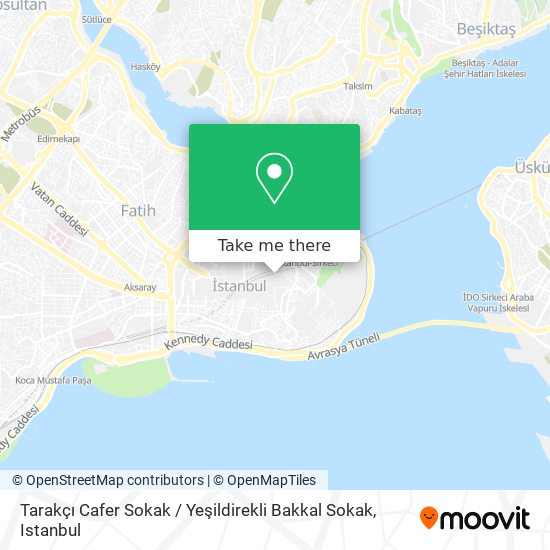 Tarakçı Cafer Sokak / Yeşildirekli Bakkal Sokak map