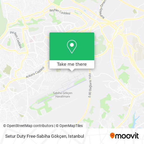 Setur Duty Free-Sabiha Gökçen map