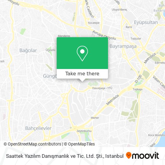 Saattek Yazılım Danışmanlık ve Tic. Ltd. Şti. map