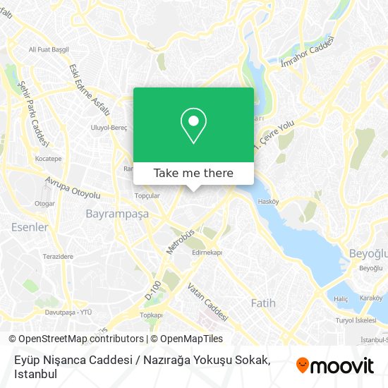 Eyüp Nişanca Caddesi / Nazırağa Yokuşu Sokak map