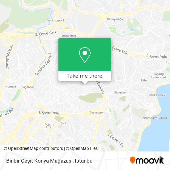 Binbir Çeşit Konya Mağazası map