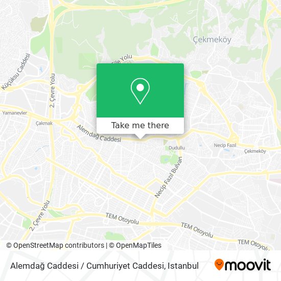 Alemdağ Caddesi / Cumhuriyet Caddesi map