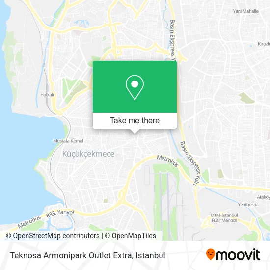 Teknosa Armonipark Outlet Extra map