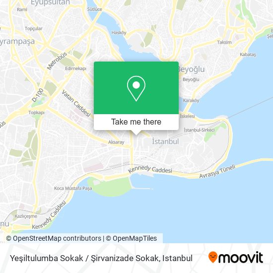 Yeşiltulumba Sokak / Şirvanizade Sokak map