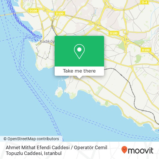 Ahmet Mithat Efendi Caddesi / Operatör Cemil Topuzlu Caddesi map