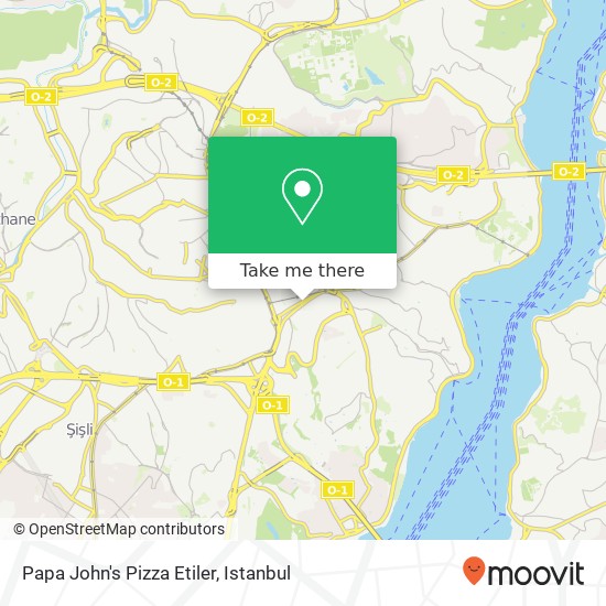 Papa John's Pizza Etiler map
