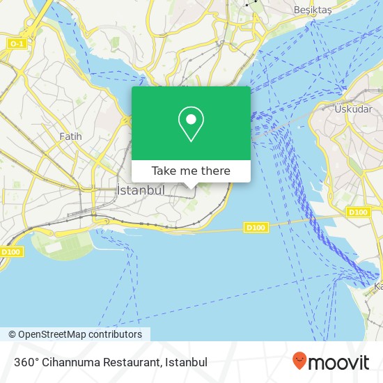 360° Cihannuma Restaurant map