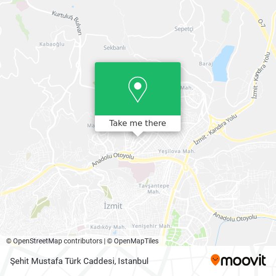 Şehit Mustafa Türk Caddesi map