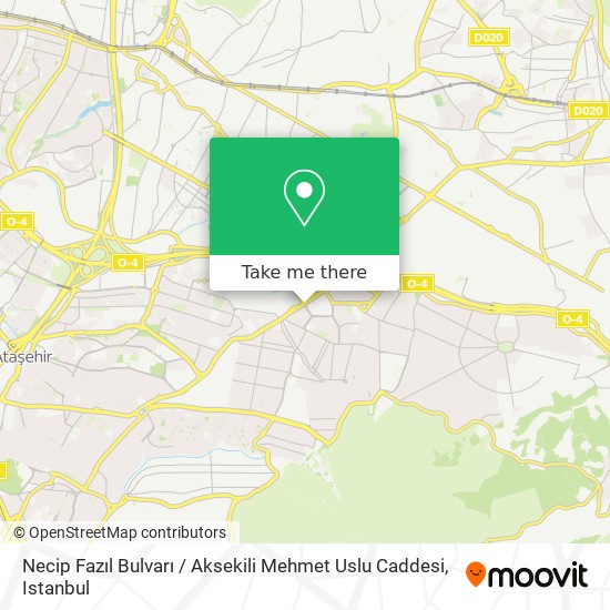 Necip Fazıl Bulvarı / Aksekili Mehmet Uslu Caddesi map