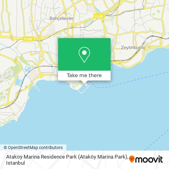 Atakoy Marina Residence Park (Ataköy Marina Park) map