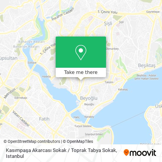 Kasımpaşa Akarcası Sokak / Toprak Tabya Sokak map