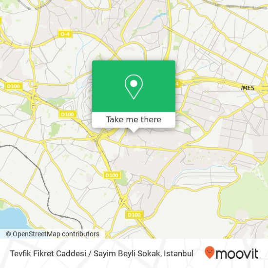 Tevfik Fikret Caddesi / Sayim Beyli Sokak map