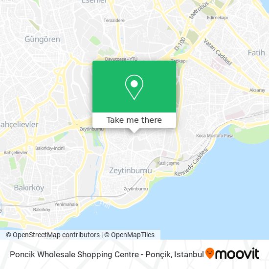 Poncik Wholesale Shopping Centre - Ponçik map