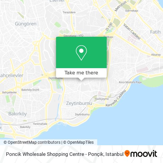 Poncik Wholesale Shopping Centre - Ponçik map