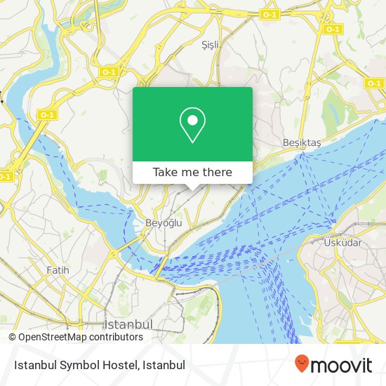 Istanbul Symbol Hostel map