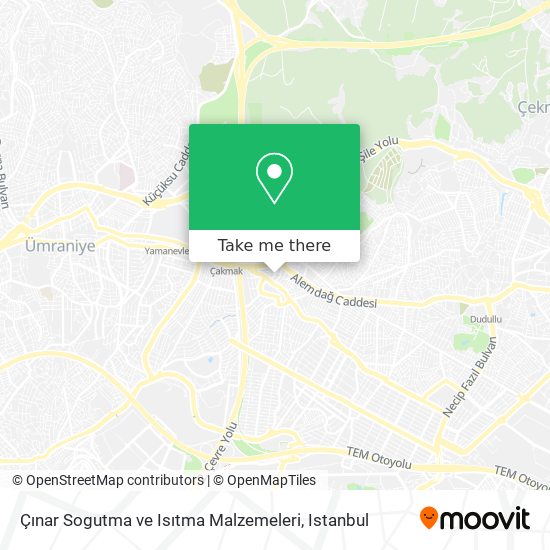 Çınar Sogutma ve Isıtma Malzemeleri map