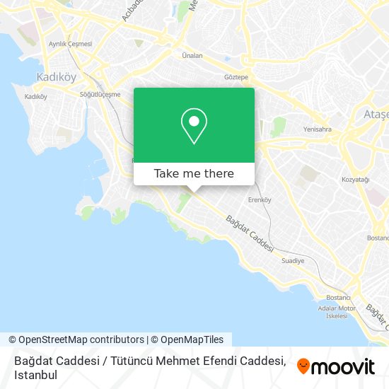 Bağdat Caddesi / Tütüncü Mehmet Efendi Caddesi map