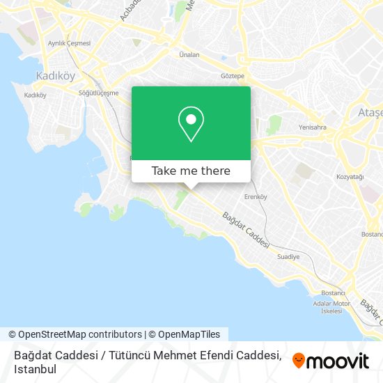 Bağdat Caddesi / Tütüncü Mehmet Efendi Caddesi map