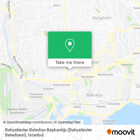Bahçelievler Belediye Başkanlığı (Bahçelievler Belediyesi) map