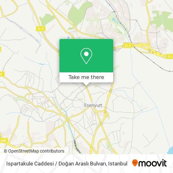 Ispartakule Caddesi / Doğan Araslı Bulvarı map