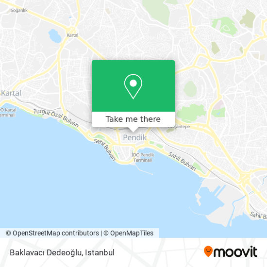 Baklavacı Dedeoğlu map