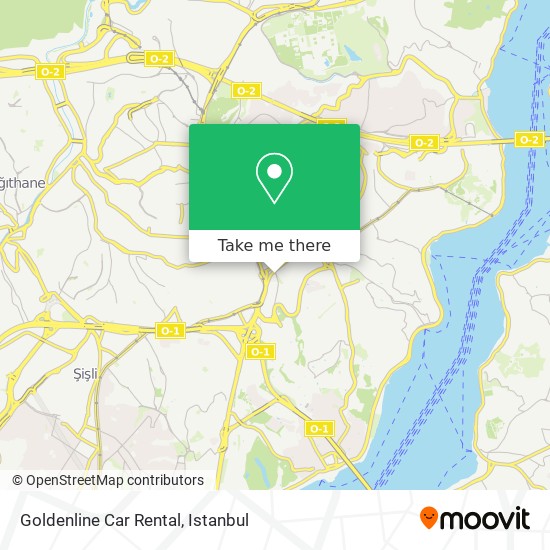 Goldenline Car Rental map