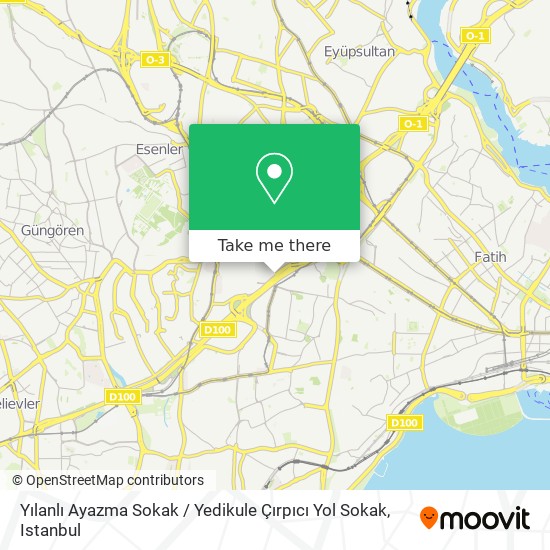 Yılanlı Ayazma Sokak / Yedikule Çırpıcı Yol Sokak map