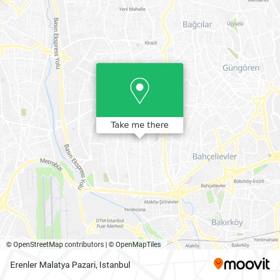 Erenler Malatya Pazari map